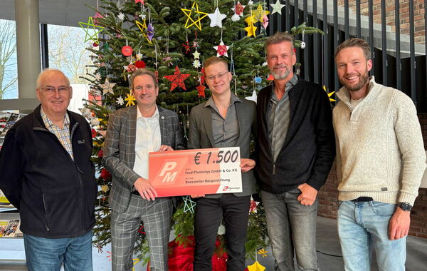 Die Fred Pfennings GmbH & Co. KG hat der Baesweiler Bürgerstiftung zum wiederholten Male eine großzügige Spende zukommen lassen