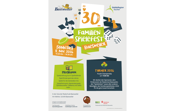 Familienspielefest am 08.11.2026
