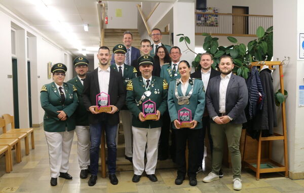 Die Preisträger des Heimatpreises im Rathaus Setterich