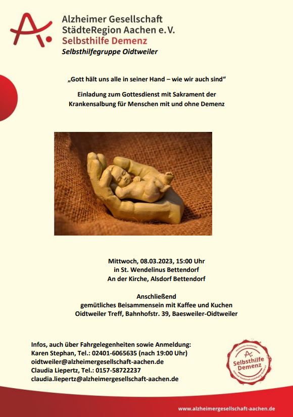 Plakat der Alzheimergesellschaft