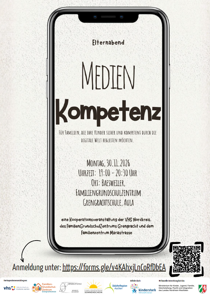 Elternabend zum Thema Medienkompetenz am 30.11.26