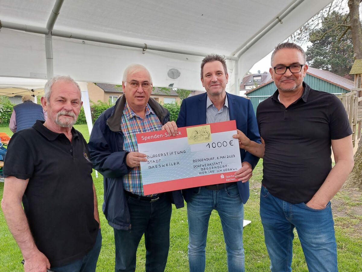 v.l. Erich Theil, Mathias Puhl, Pierre Froesch, Thomas Jansen