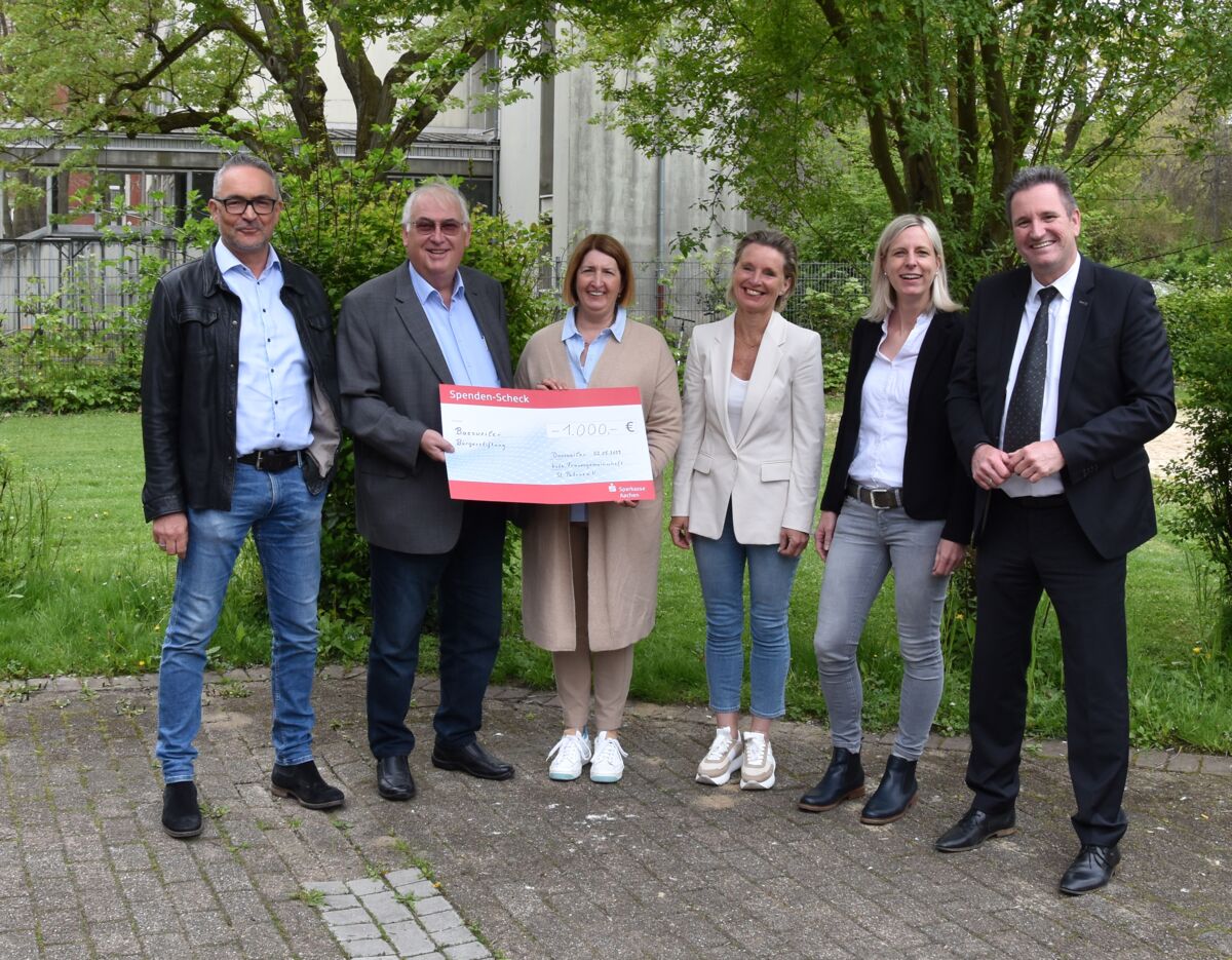 (v.l.) Thomas Jansen, Mathias Puhl, Kerstin Forst-Langendörfer, Ellen Robioneck, Petra Ophoven, Pierre Froesch