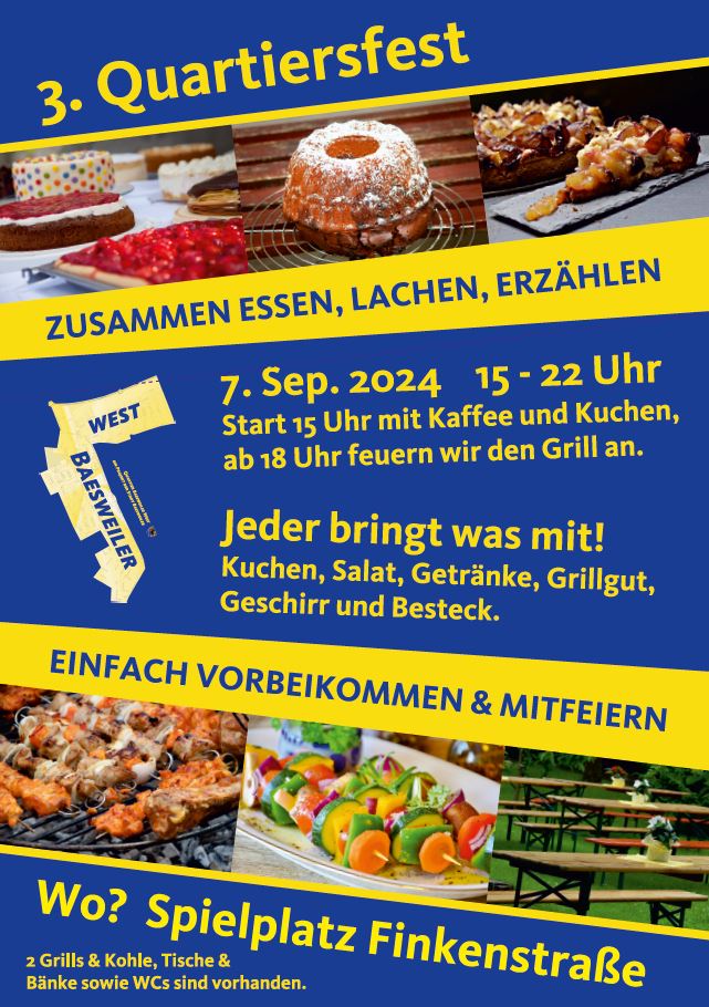 Plakat Quartiersfest 07.09.2024