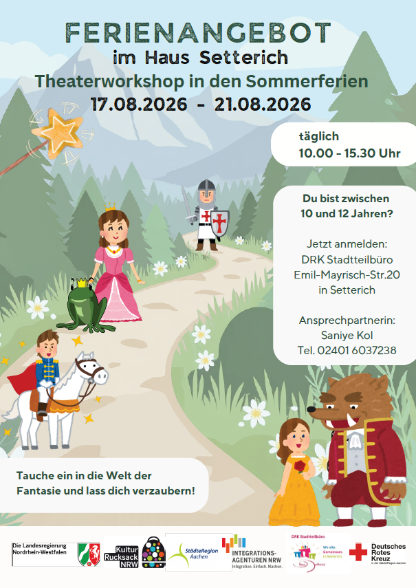 Ferienangebot: Theaterworkshop vom 17.-21.08.