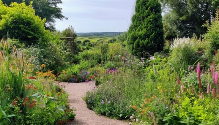 So sieht ein Garten aus, der Artenvielfalt fördert.