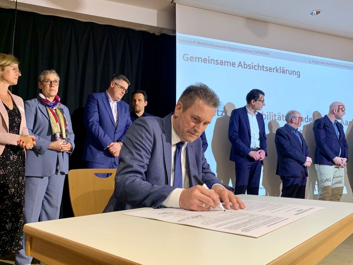 Mobilitätskonferenz Unterschrift Froesch