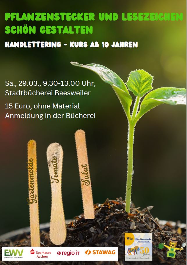 Workshop: Handlettering auf Pflanzensteckern