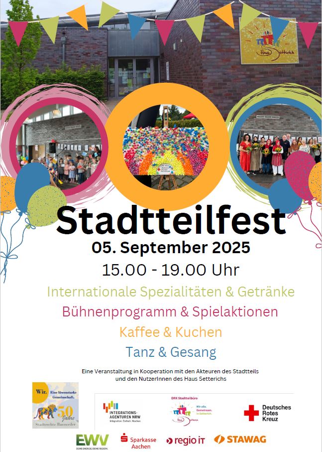 Stadtteilfest in Setterich am 5. September 2025