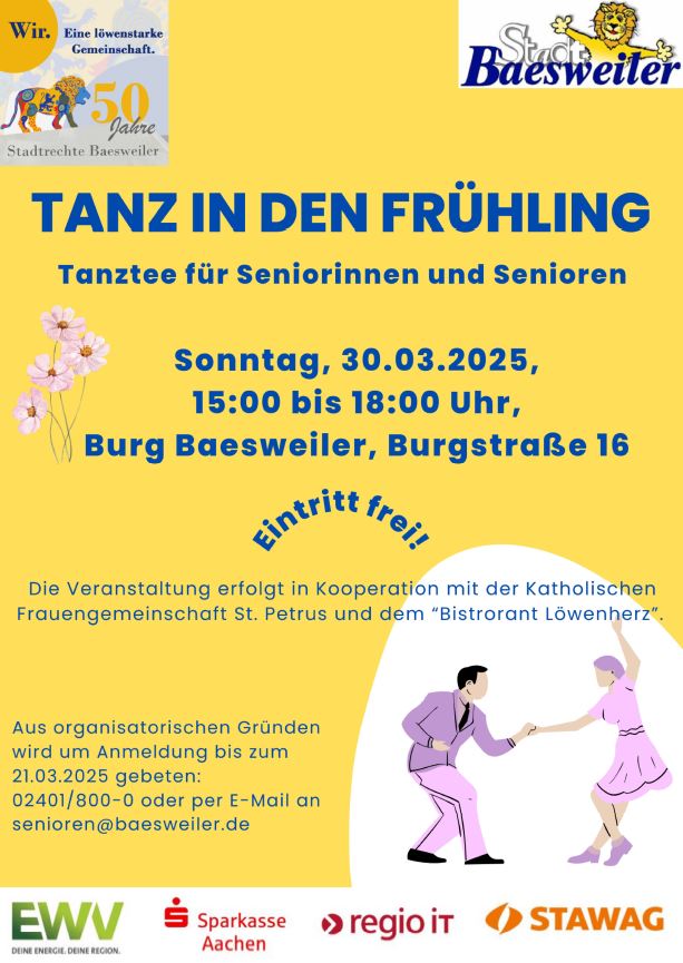 Tanz in den Frühling - Plakat