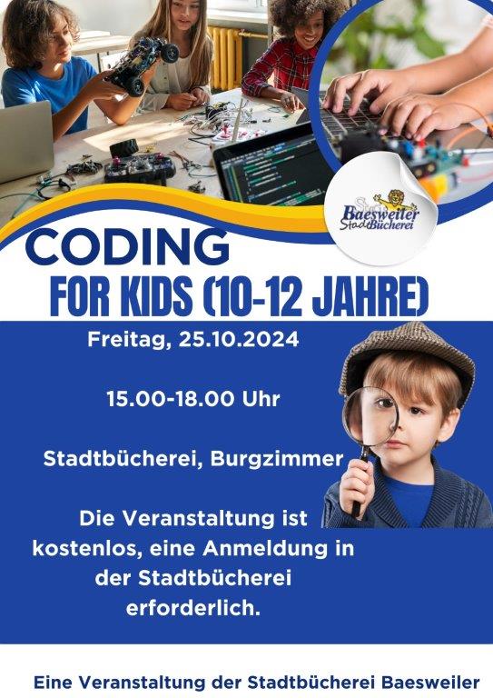 Plakat Coding for Kids