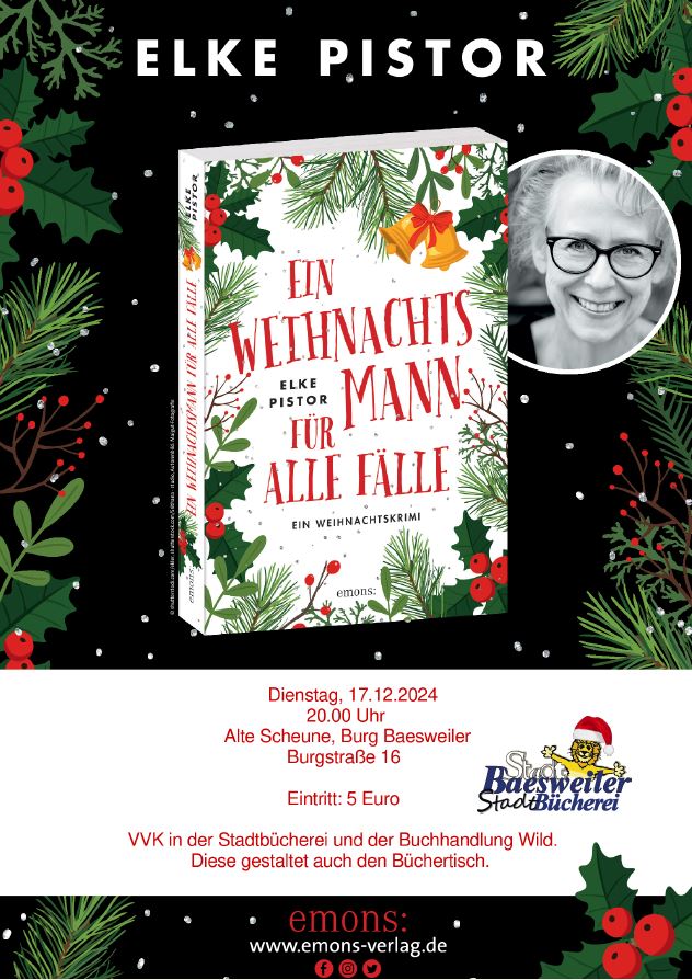 Plakat Lesung Elke Pistor