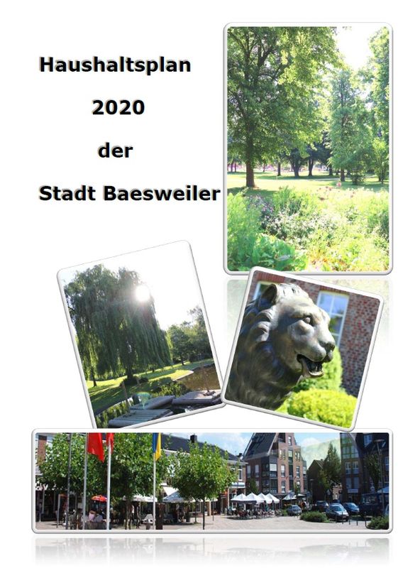 Titelbild des Haushaltsplans